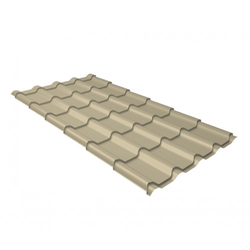 Металлочерепица Grand Line Kamea Satin 0.5мм RAL 1015 - слоновая кость