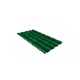 Металлочерепица Grand Line Kamea PE 0.45мм RAL 6002 - лиственно-зелёный