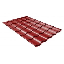 Металлочерепица Grand Line Kredo Rooftop Matte 0.5мм RAL 3011 - коричнево-красный