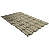 Металлочерепица Grand Line Kredo Satin 0.5мм RAL 1015 - слоновая кость