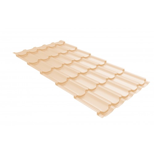 Металлочерепица Grand Line Kvinta plus Satin 0.5мм RAL 1015 - слоновая кость