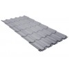Металлочерепица Grand Line Kvinta plus Satin 0.5мм RAL 9006 - серебристый