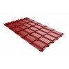 Металлочерепица Grand Line Quadro Profi Rooftop Matte 0.5мм RAL 3011 - коричнево-красный