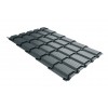 Металлочерепица Grand Line Quadro Profi Rooftop Matte 0.5мм RAL 7016 - антрацитово-серый