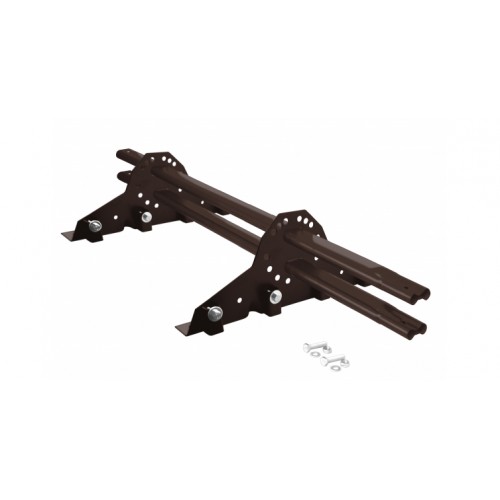 Снегозадержатель для фальцевой кровли Grand Line, 1м, RAL 8017 - коричневый шоколад