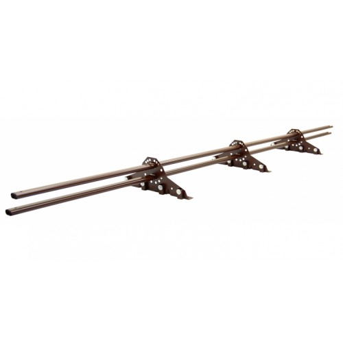 Снегозадержатель для фальцевой кровли Grand Line, 3м, RAL 8017 - коричневый шоколад