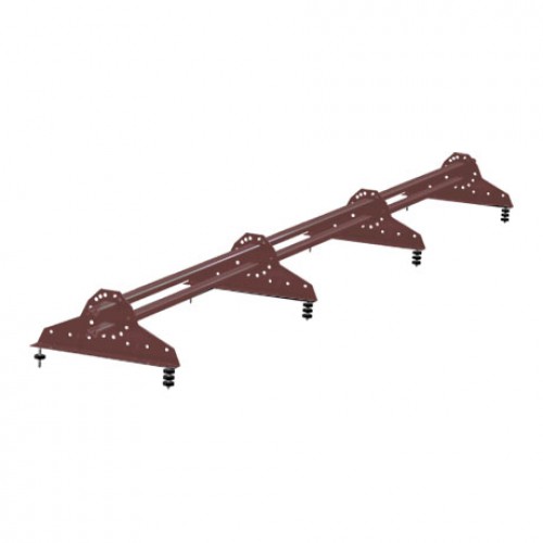 Снегозадержатель NEW трубчатый Grand Line, 3м, RAL 3011 - коричнево-красный