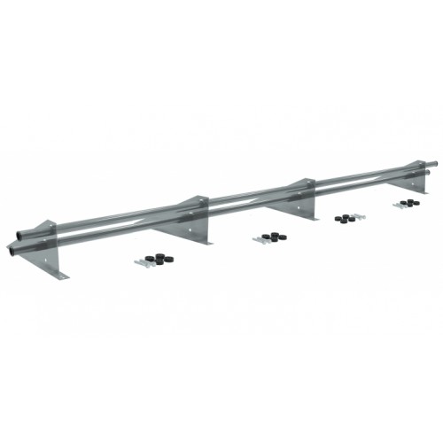 Снегозадержатель трубчатый универсальный Optima Plus, 3м, RAL 7004 - сигнальный серый