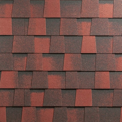 Гибкая черепица KATEPAL Mansion Кобург, двухслойная (ламинированная), красный