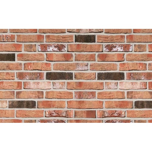 Фасадная плитка ручной формовки Roben Moorbrand Torf-bunt NF14, 240*71*14 мм