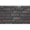 Клинкерная фасадная плитка Stroeher Zeitlos 359 kohlenglanz рельефная, 400*35*14 мм