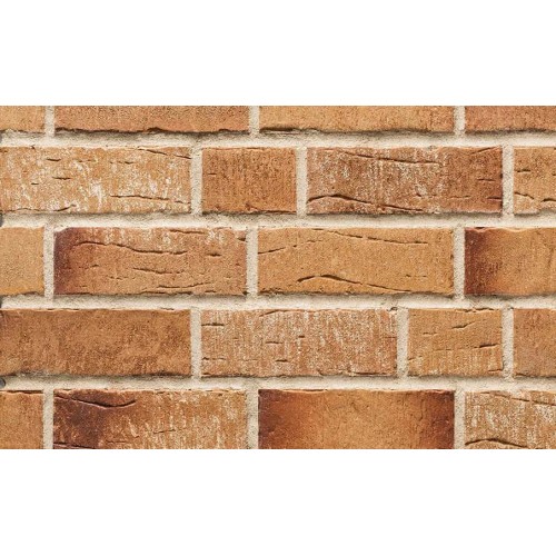 Клинкерная фасадная плитка Stroeher Steinlinge 372 amberbeige рельефная NF14, 240*71*14 мм