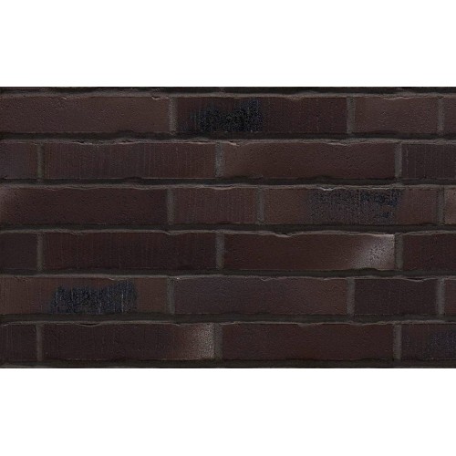 Клинкерная фасадная плитка Stroeher Handstrich 394 schwarzkreide шероховатая, 240*52*14 мм