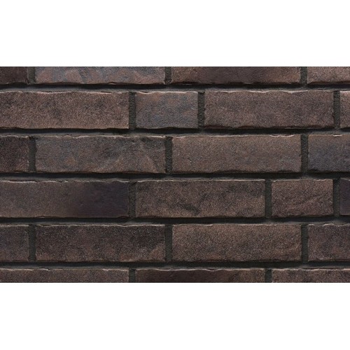 Клинкерная фасадная плитка Stroeher Zeitlos 368 sepiaquarz рельефная NF14, 240*71*14 мм