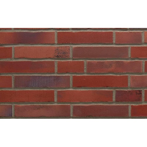 Клинкерная фасадная плитка Stroeher Handstrich 392 rotrost шероховатая, 240*52*14 мм