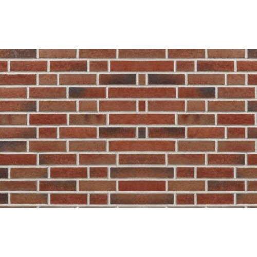 Клинкерная фасадная плитка Stroeher Zeitlos 353 eisenrost рельефная NF14, 240*71*14 мм