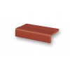 Клинкерная угловая ступень флорентинер Stroeher Keraplatte Terra 316 patrizierrot ofenbunt, 240х115х52х10 мм