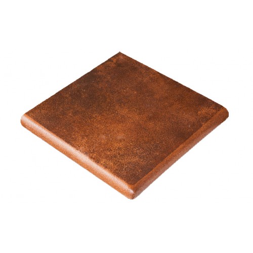 Клинкерная угловая ступень-флорентинер Gres Aragon Mytho Rubino, 330*330*18(53) мм