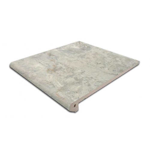 Клинкерная ступень-флорентинер Gres Aragon Itaca Gris, 330*297*14(36) мм