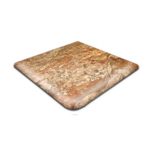 Клинкерная угловая ступень-флорентинер Gres Aragon Itaca Mix, 330*330*14(36) мм