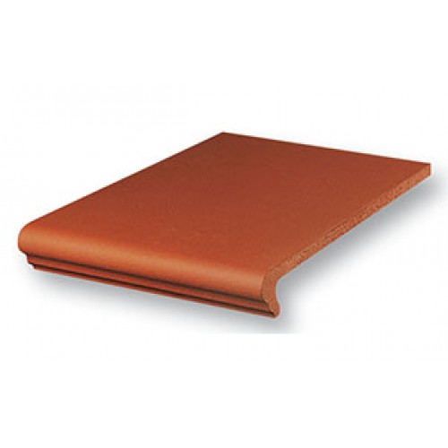 Клинкерная ступень флорентинер Stroeher Keraplatte Terra 215 patrizierrot, 345x240x12 мм