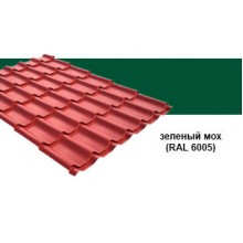 Зеленая металлочерепица