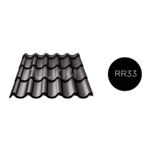 Черная металлочерепица