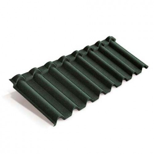 Композитная черепица METROTILE Gallo темно-зеленый, 1315*418 мм