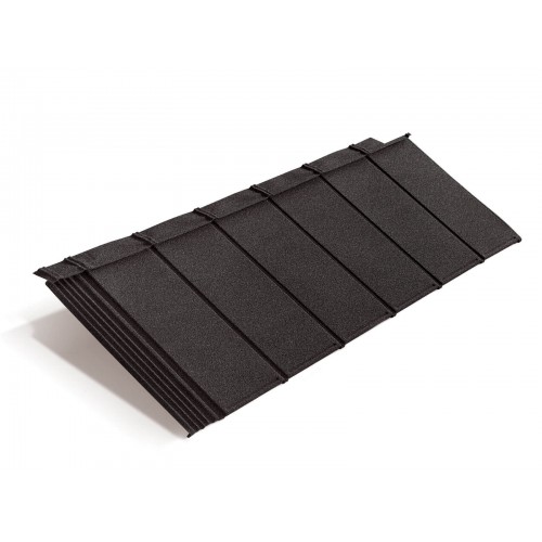 Композитная черепица METROTILE iPanel черный, 1340*430 мм
