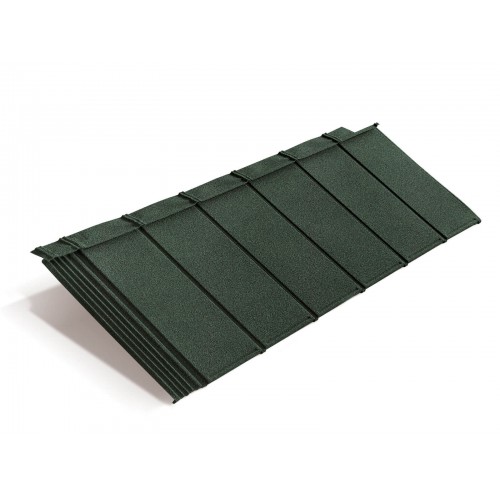 Композитная черепица METROTILE iPanel зеленый, 1340*430 мм