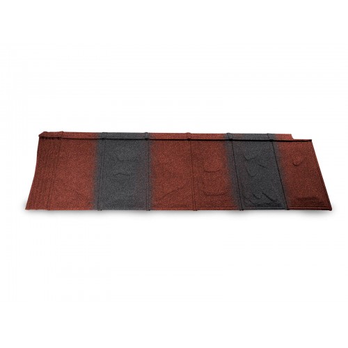 Композитная черепица METROTILE iSlate красно-черный, 1340*430 мм