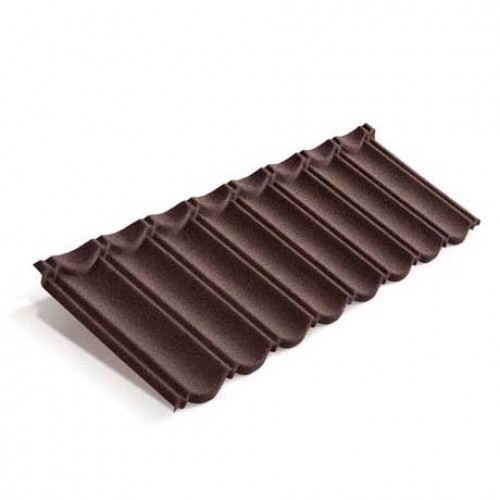 Композитная черепица METROTILE MetroBond коричневый, 1330*410 мм