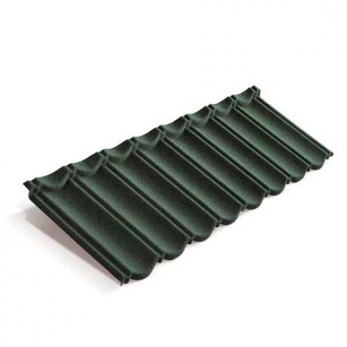 Композитная черепица METROTILE MetroBond темно-зеленый, 1330*410 мм