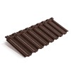 Композитная черепица METROTILE MetroClassic кофе, 1330*410 мм