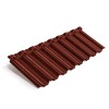 Композитная черепица METROTILE MetroClassic красный, 1330*410 мм