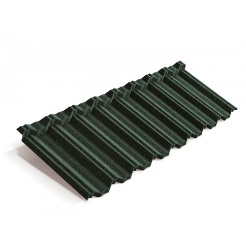 Композитная черепица METROTILE MetroClassic темно-зеленый, 1330*410 мм