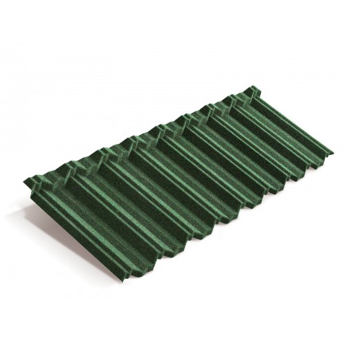 Композитная черепица METROTILE MetroClassic зеленый, 1330*410 мм