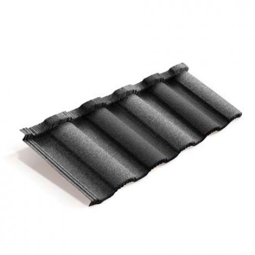 Композитная черепица METROTILE MetroRoman сланцево-серый, 1280*410 мм