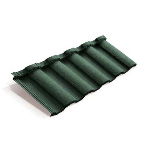 Композитная черепица METROTILE MetroRoman темно-зеленый, 1280*410 мм