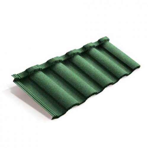 Композитная черепица METROTILE MetroRoman зеленый, 1280*410 мм