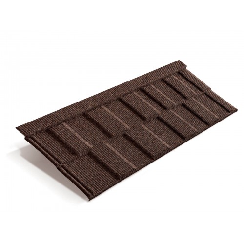 Композитная черепица METROTILE MetroViksen кофе, 1330*410 мм