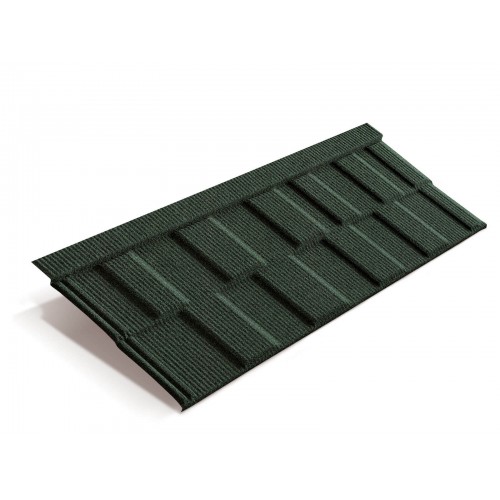 Композитная черепица METROTILE MetroViksen темно-зеленый, 1330*410 мм