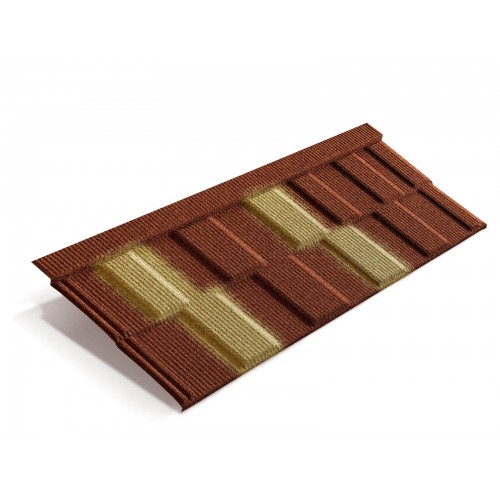 Композитная черепица METROTILE MetroViksen терракотово-желтый, 1330*410 мм