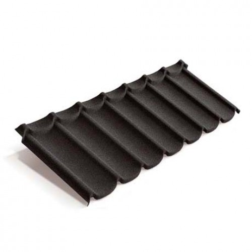 Композитная черепица METROTILE Mistral черный, 1305*415 мм