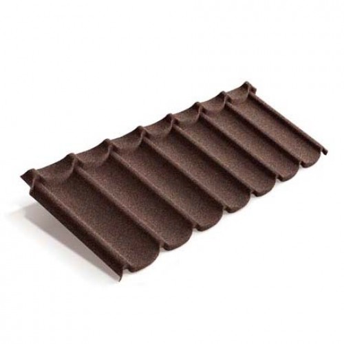 Композитная черепица METROTILE Mistral кофе, 1305*415 мм