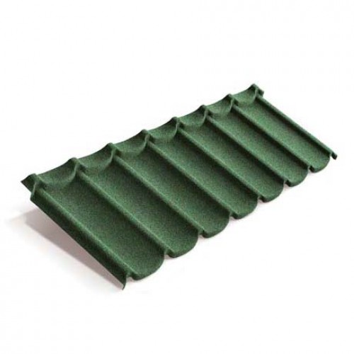 Композитная черепица METROTILE Mistral зеленый, 1305*415 мм