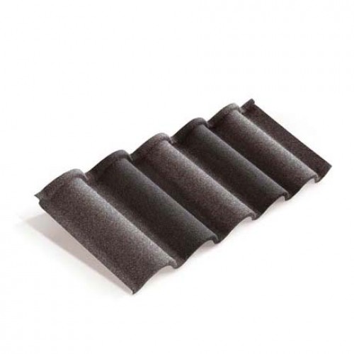 Композитная черепица METROTILE Romana сланцево-серый, 1165*415 мм