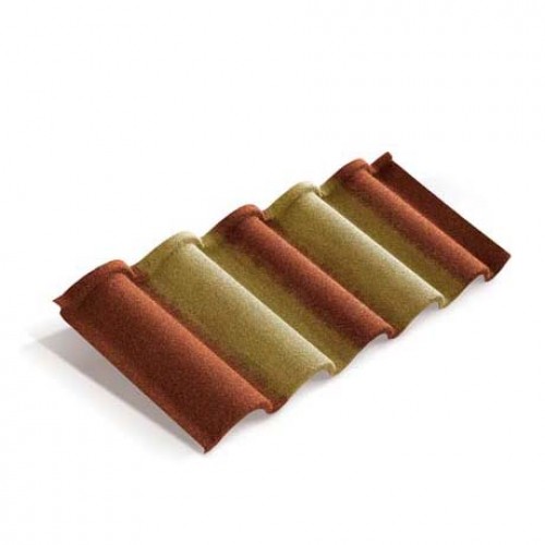 Композитная черепица METROTILE Romana  терракотово-желтый, 1165*415 мм