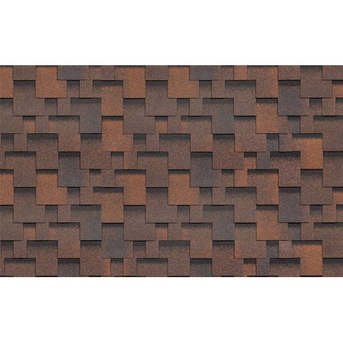 Гибкая черепица ТЕХНОНИКОЛЬ Фокстрот, Кедр, 3 кв.м