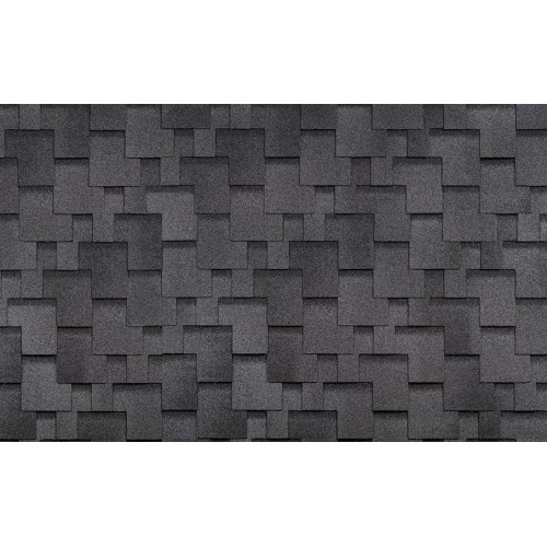 Гибкая черепица ТехноНИКОЛЬ Финская аккорд, серый, 3 кв.м